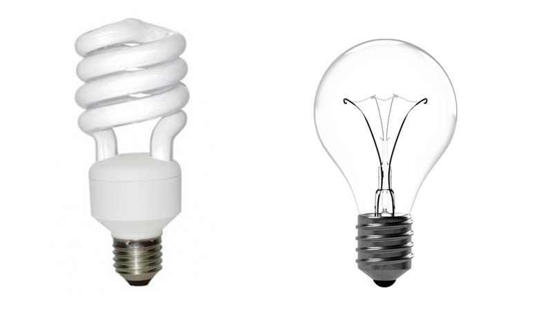 Equivalence entre ampoules basse consommation et ampoules classiques